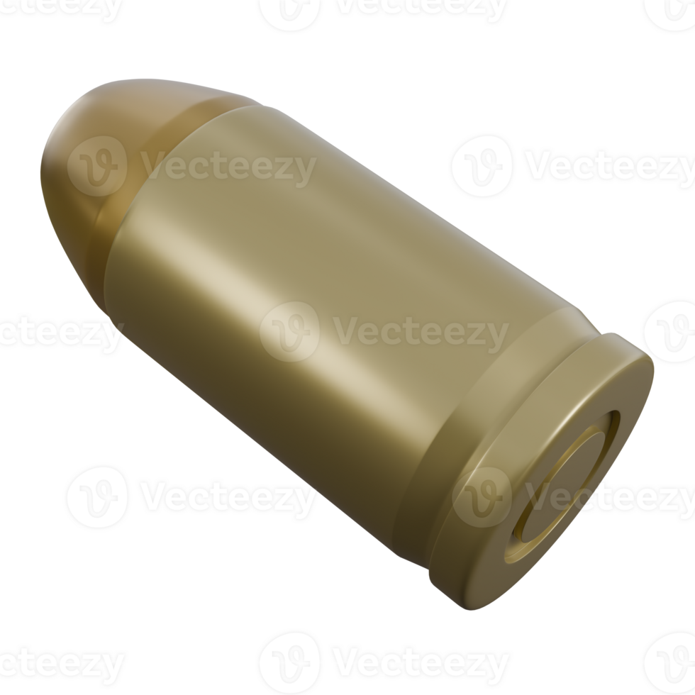 3D Bullet, Ammunition with Realistic Design png