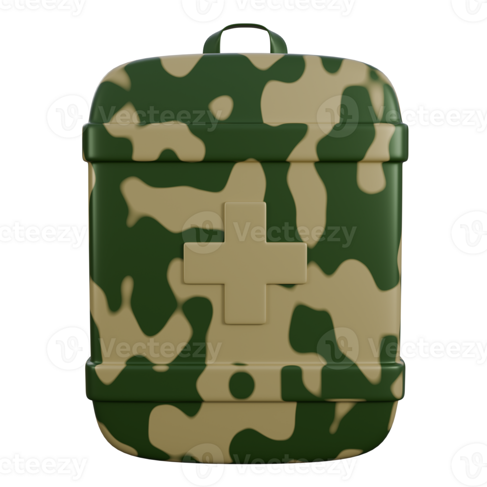 Fully Equipped Medical Kit Bag 3D Model for Emergency Response Teams. png