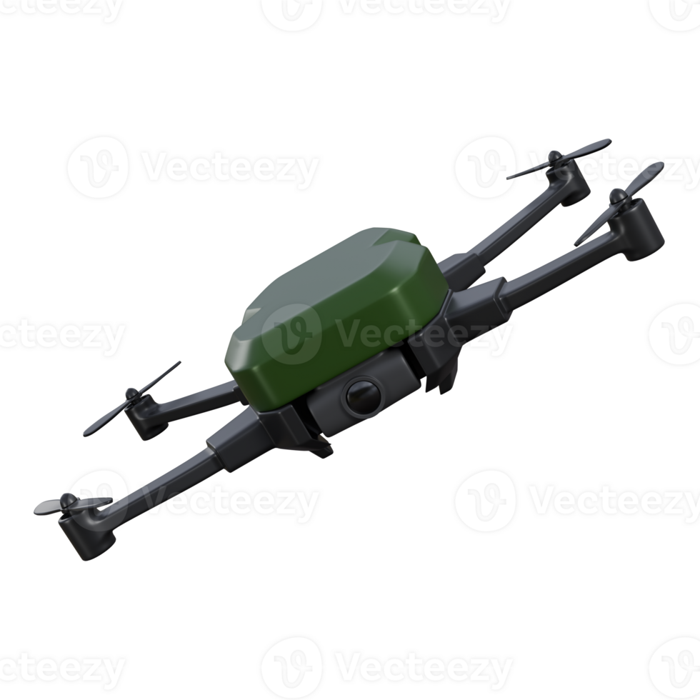 3D Military Drone Eye for Spying, 3d illustration of drone or military drone, It has green and black color png
