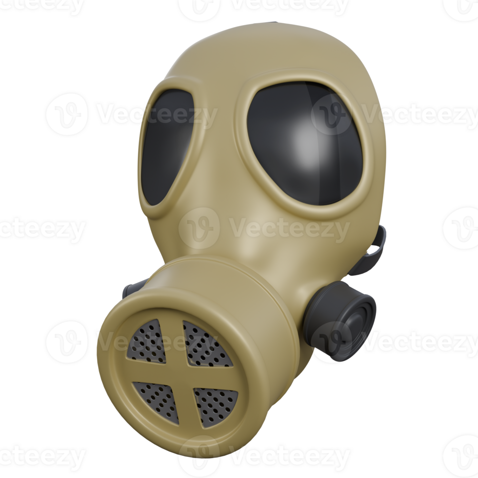 Hazardous Environment Survival Gear Featuring a Military Gas Mask 3D. png