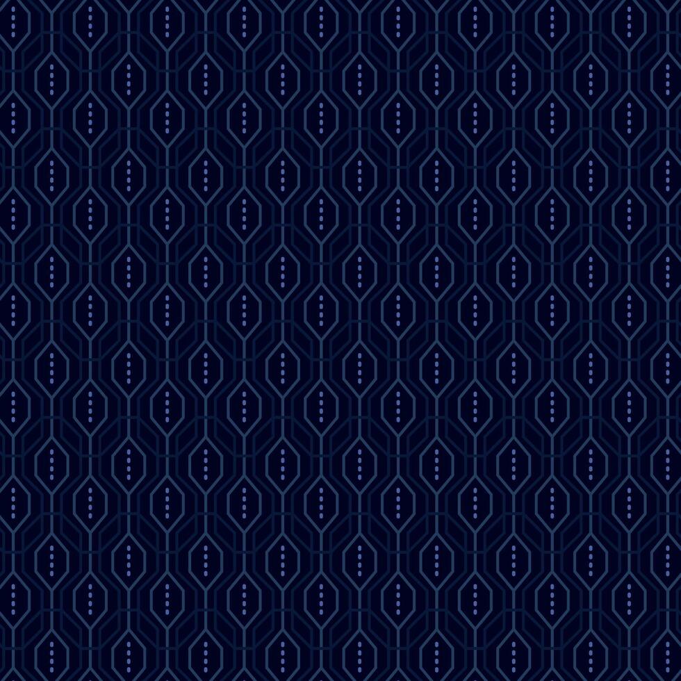 Stylish futuristic hexagon geometric pattern design in dark tones vector