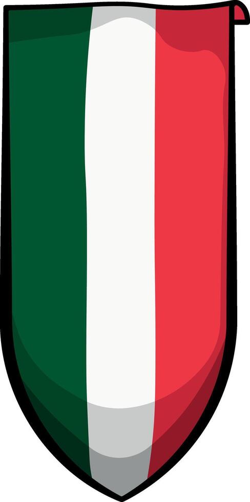 Italian flag or emblem without background vector