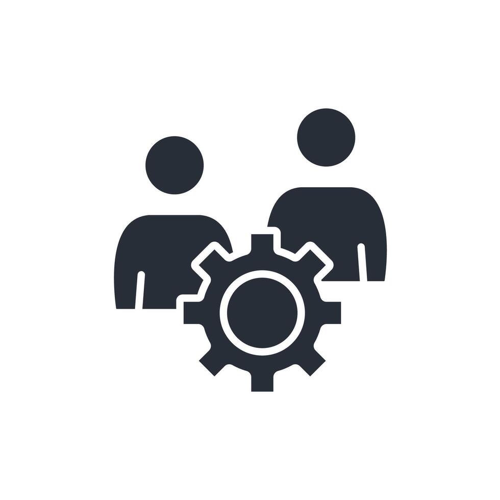 human resources icons isolated on White Background. Flat vector