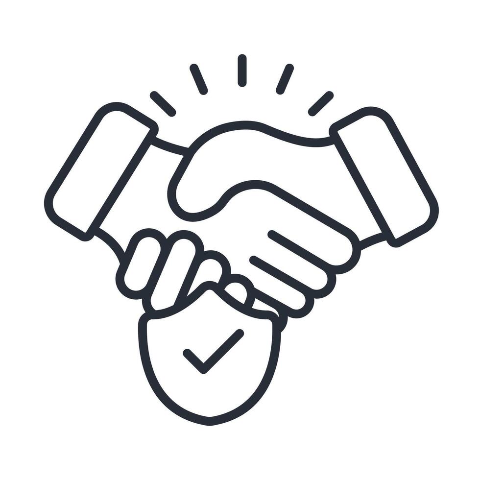 Trust icons isolated on vector