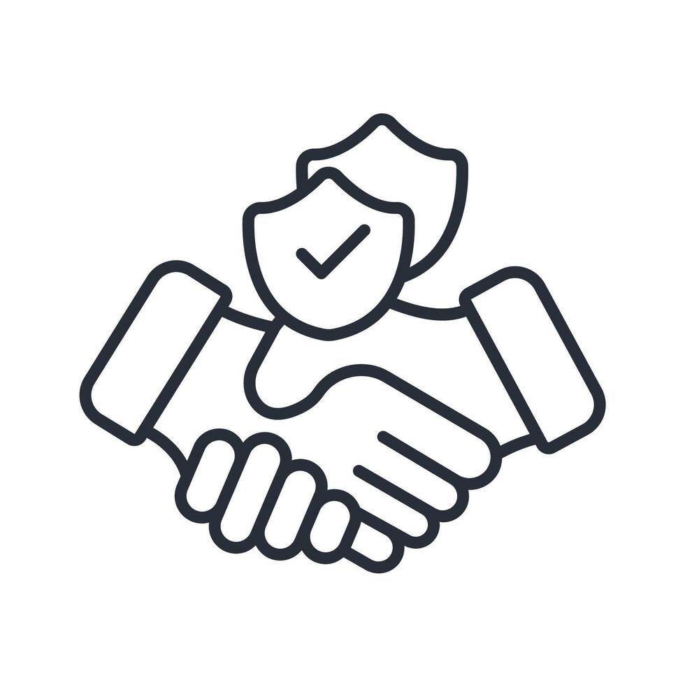 trust icons isolated on White Background. Flat style design vector