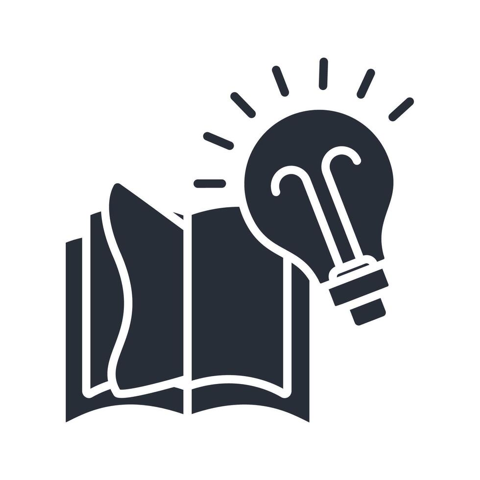 knowledge icons isolated on White Background. Flat vector