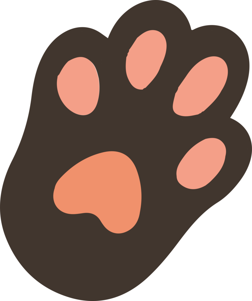 Animal paw print design png