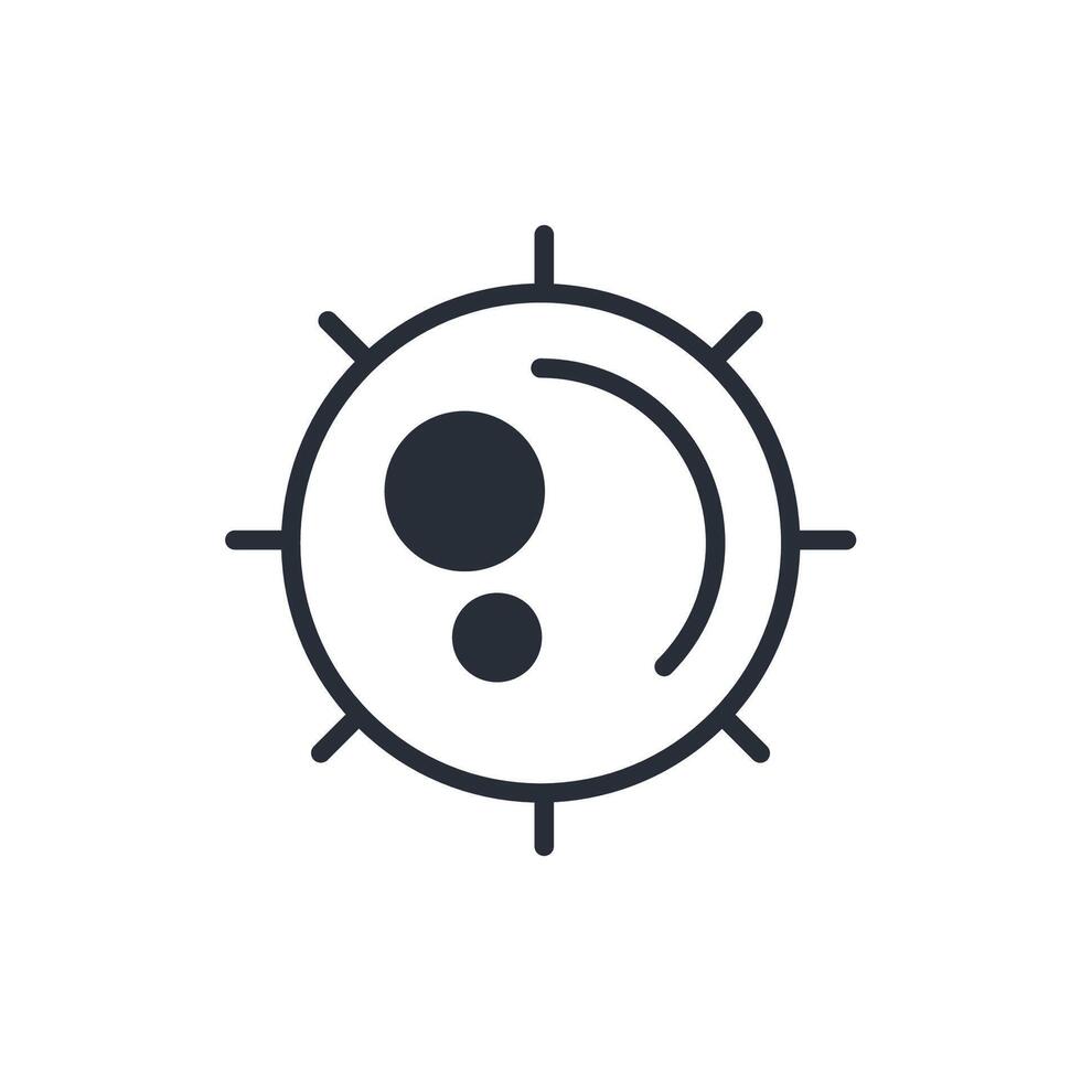 cell icon. Editable stroke.linear style sign for use web design,logo.Symbol illustration. vector
