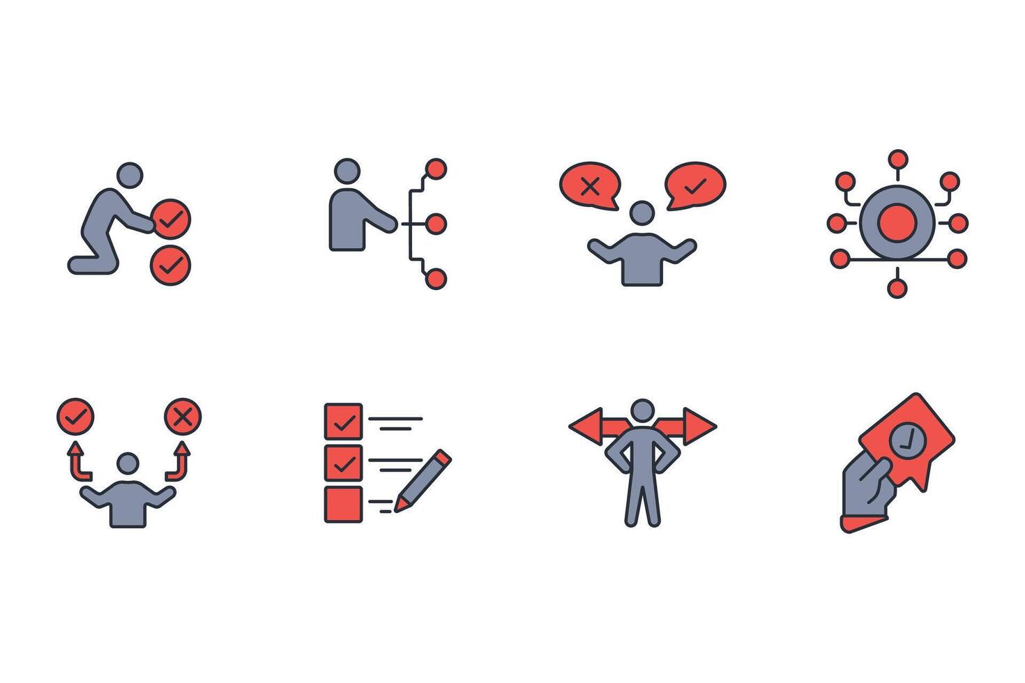 Choice icon colours vector
