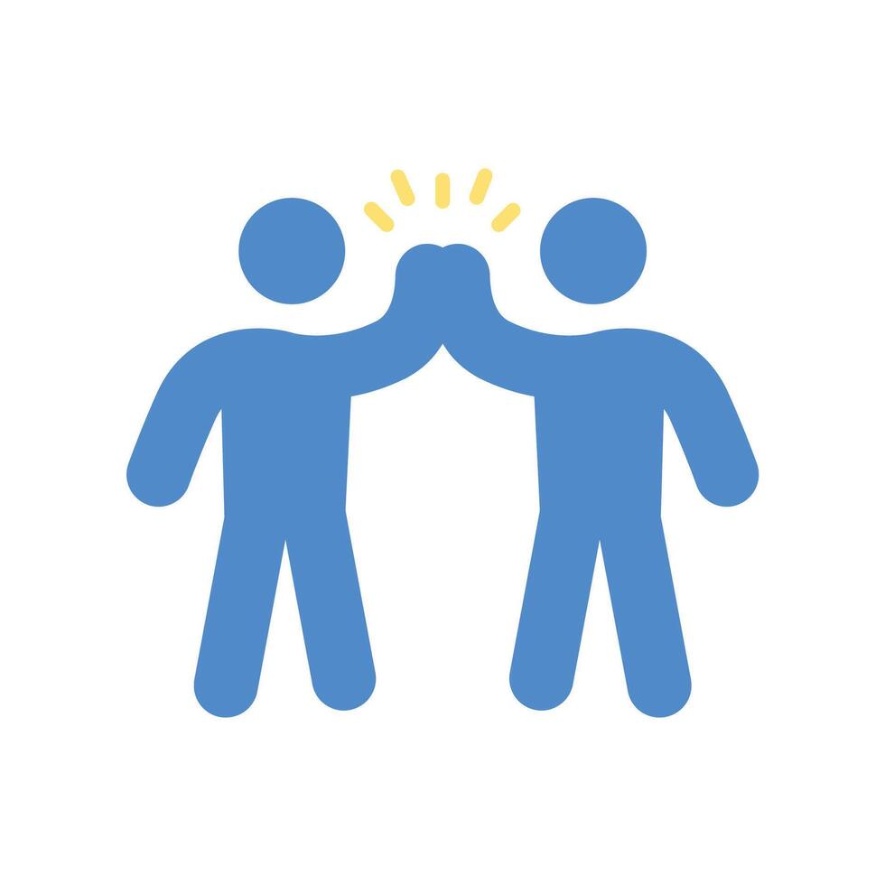 high five icon. Editable stroke.linear style sign for use web design,logo.Symbol illustration. vector