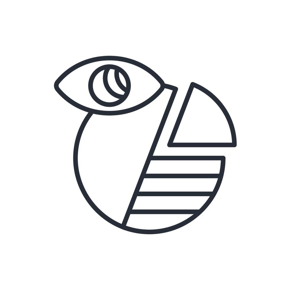 Data Visualization icon.Editable stroke.linear style sign for use web design,logo.Symbol illustration. vector