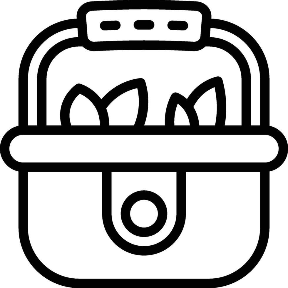 Plant Basket Icon. Plant Bucket Icon vector