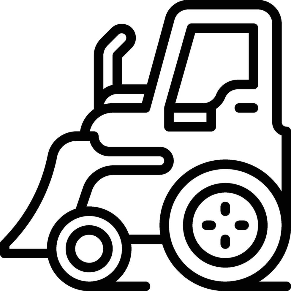 Farm Tractor Icon vector
