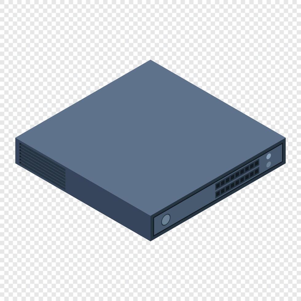 Isometric server Server racks. Server boxes isolated. Network server room. Computer network technology. illustration vector