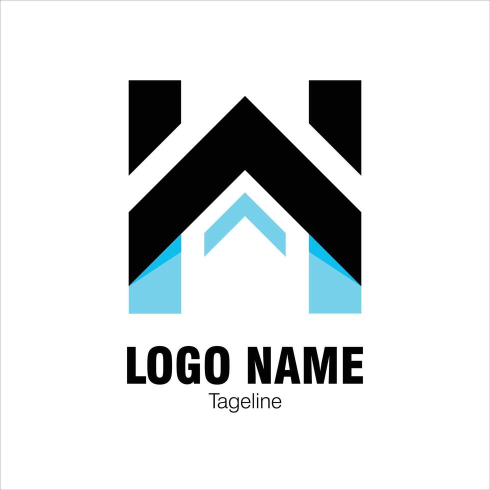 Logo Design Three Word Consept vector