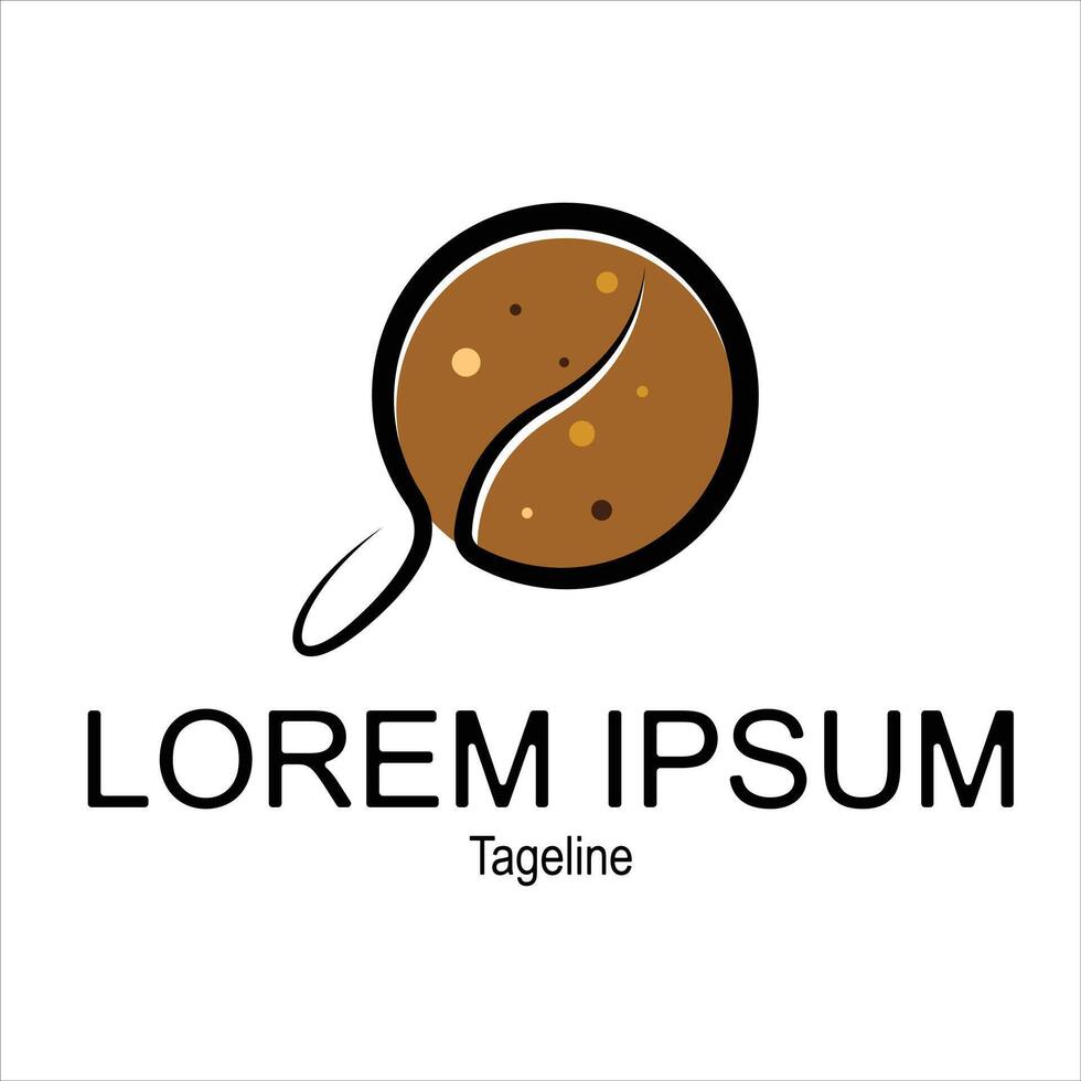 Coffee Logo Design like Cookies vector