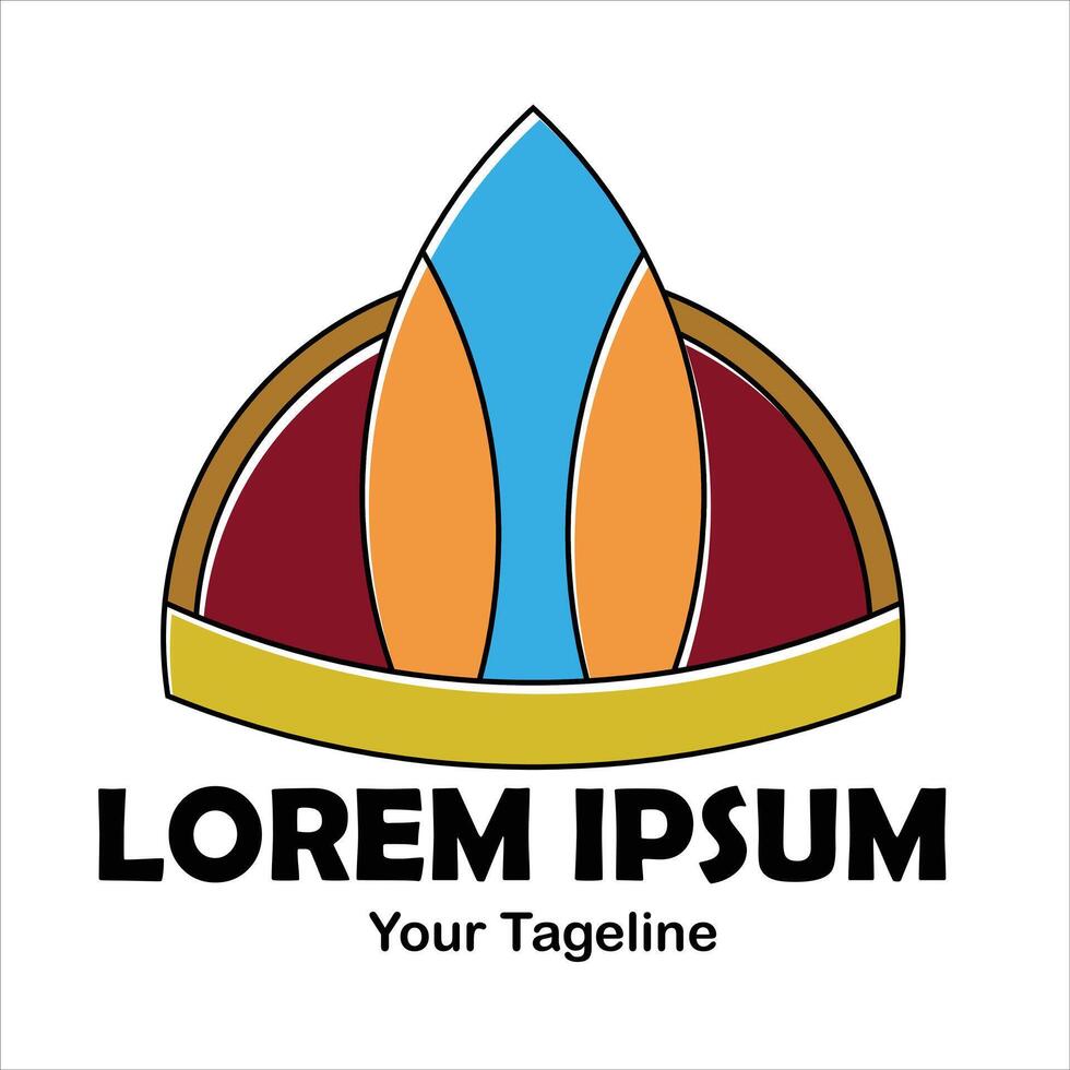 surfboard logo design for surfing company vector