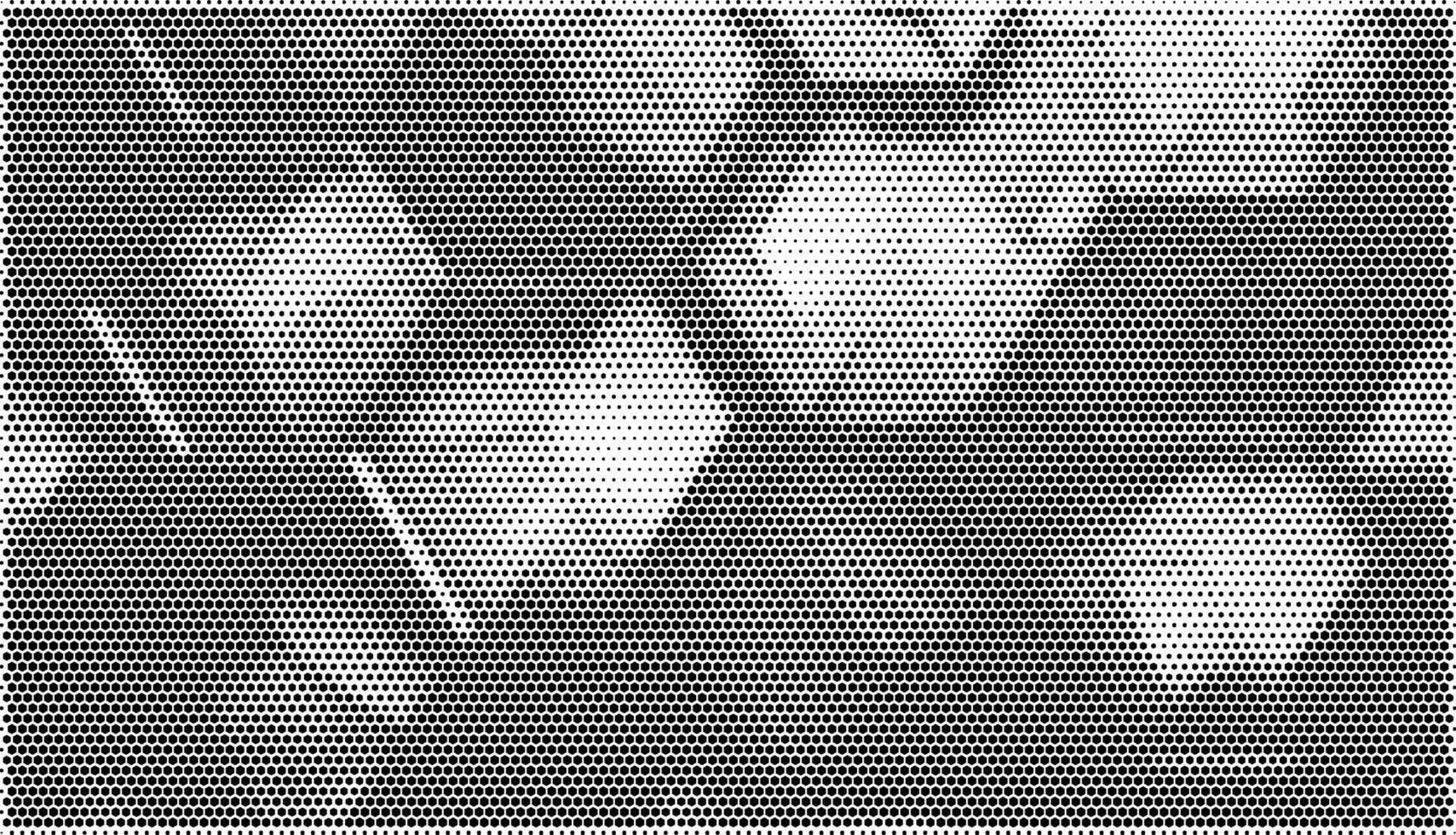 Hexagonal Halftone Graphic vector