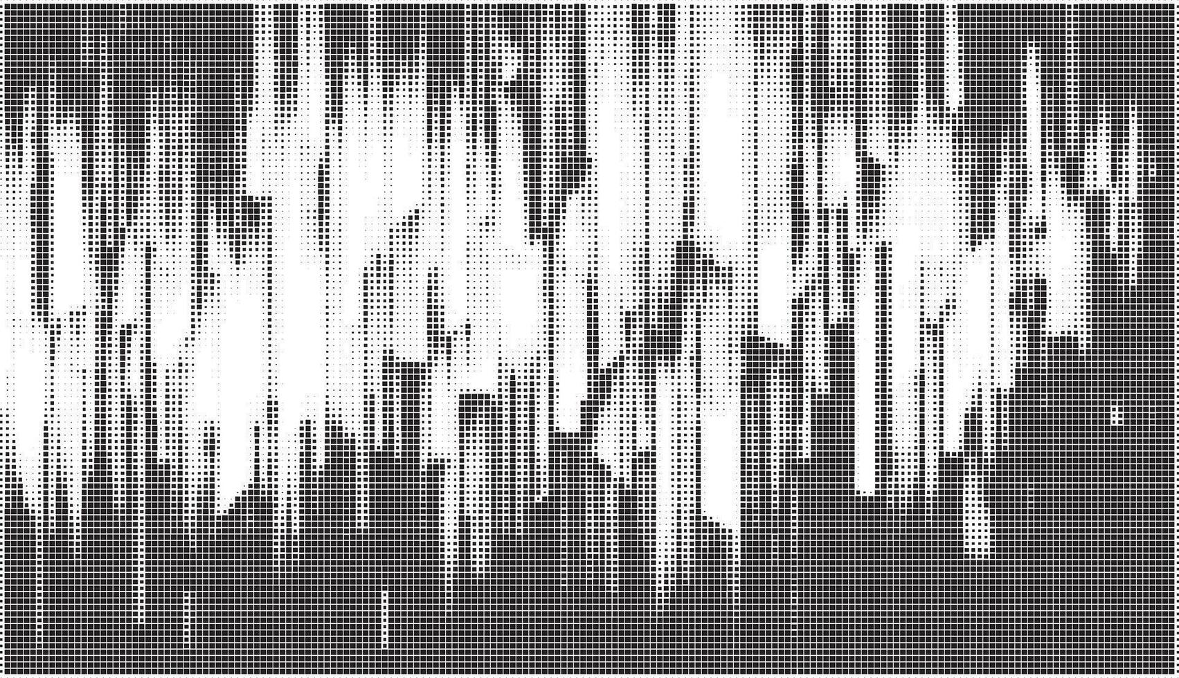 A Halftone Rain Composition vector