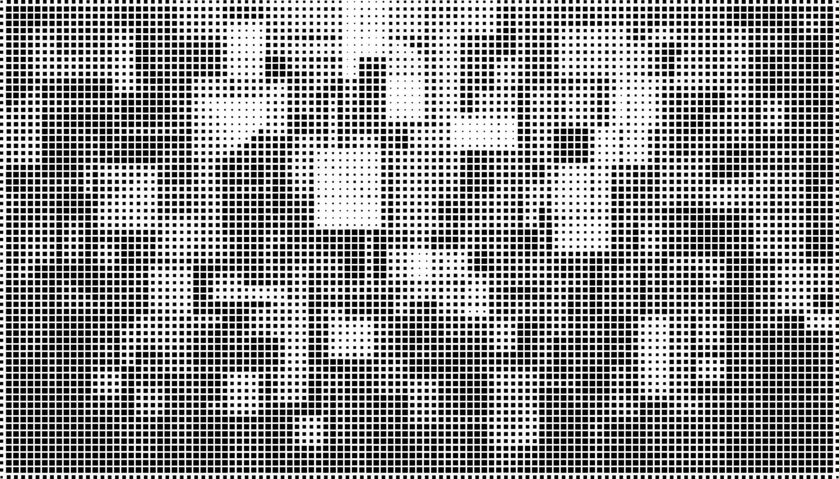 Pixel Square halftone rectangle shapes vector