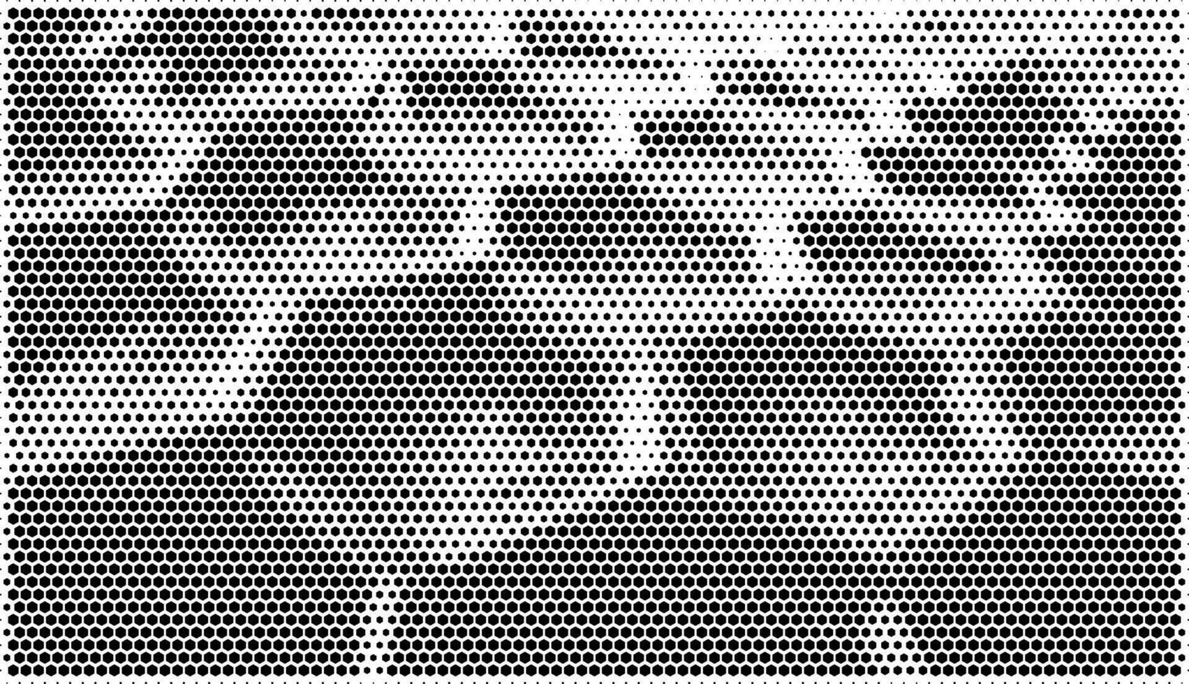 Minimalist Hexagonal Halftone Element vector