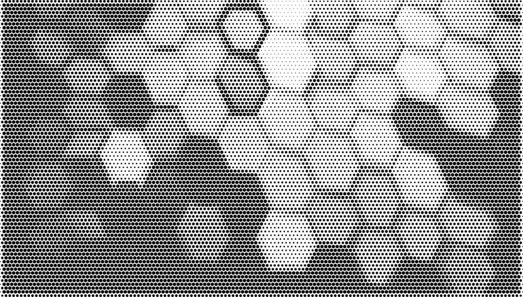 Geometric Hexagonal Halftone Pattern vector