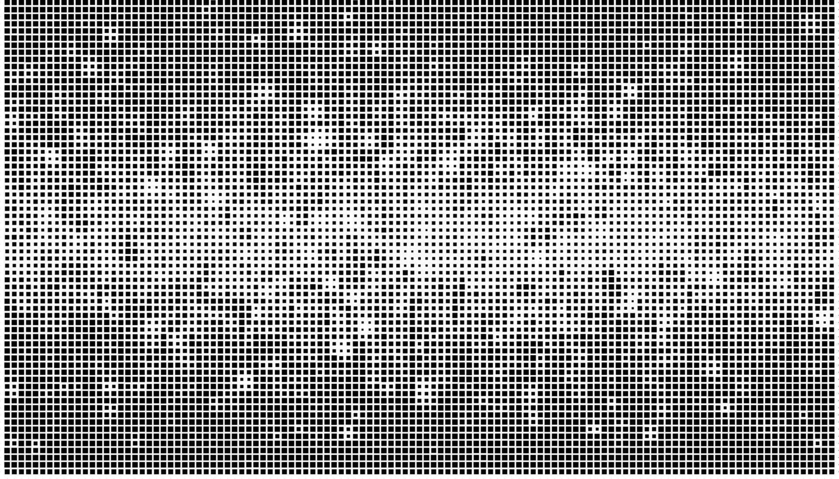 Abstract pixel square halftones vector