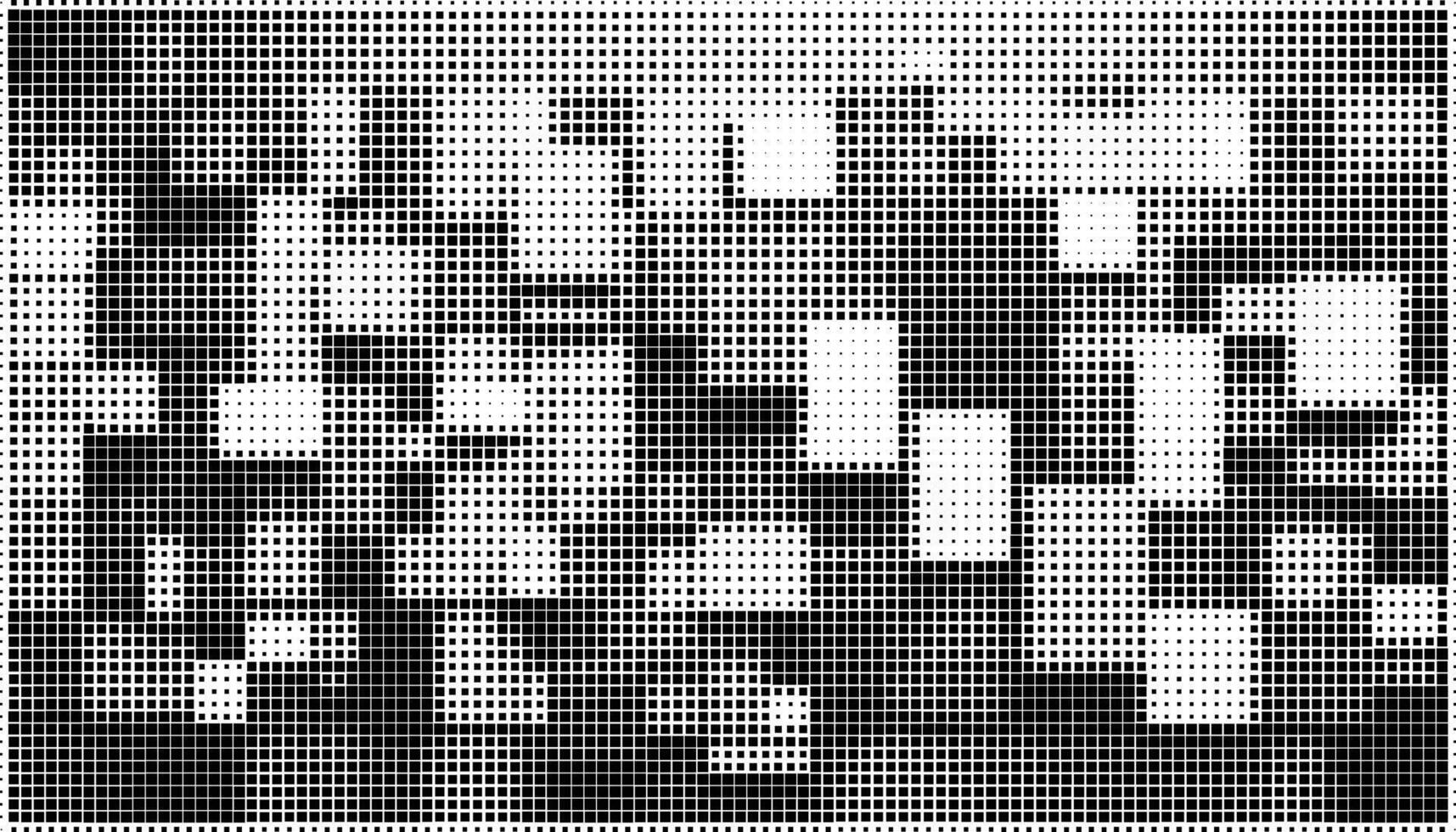 black and white square halftone patterns vector