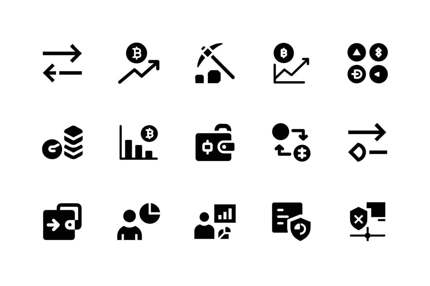 Futuristic AI icons for smart technology applications vector