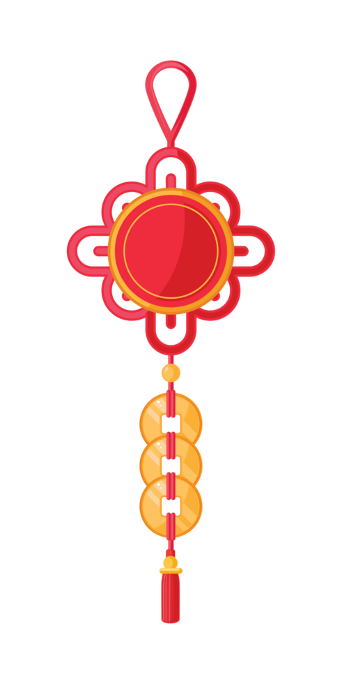 red chinese knot decoration png