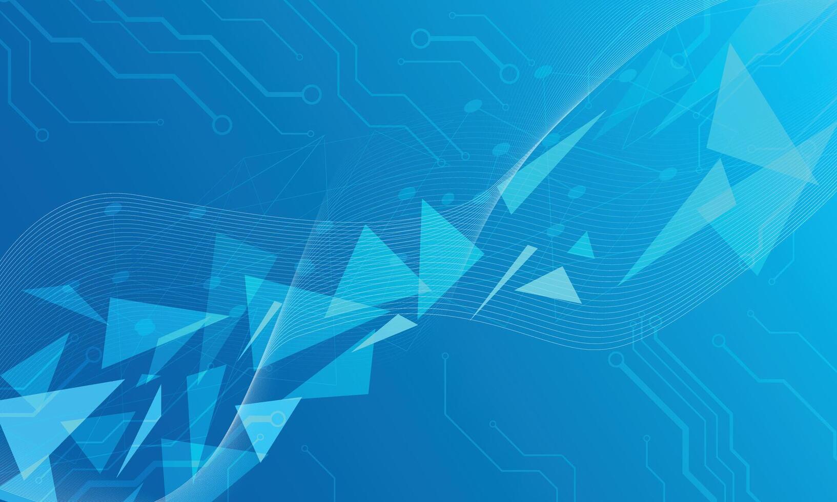 Abstract futuristic technology background blue gradient vector