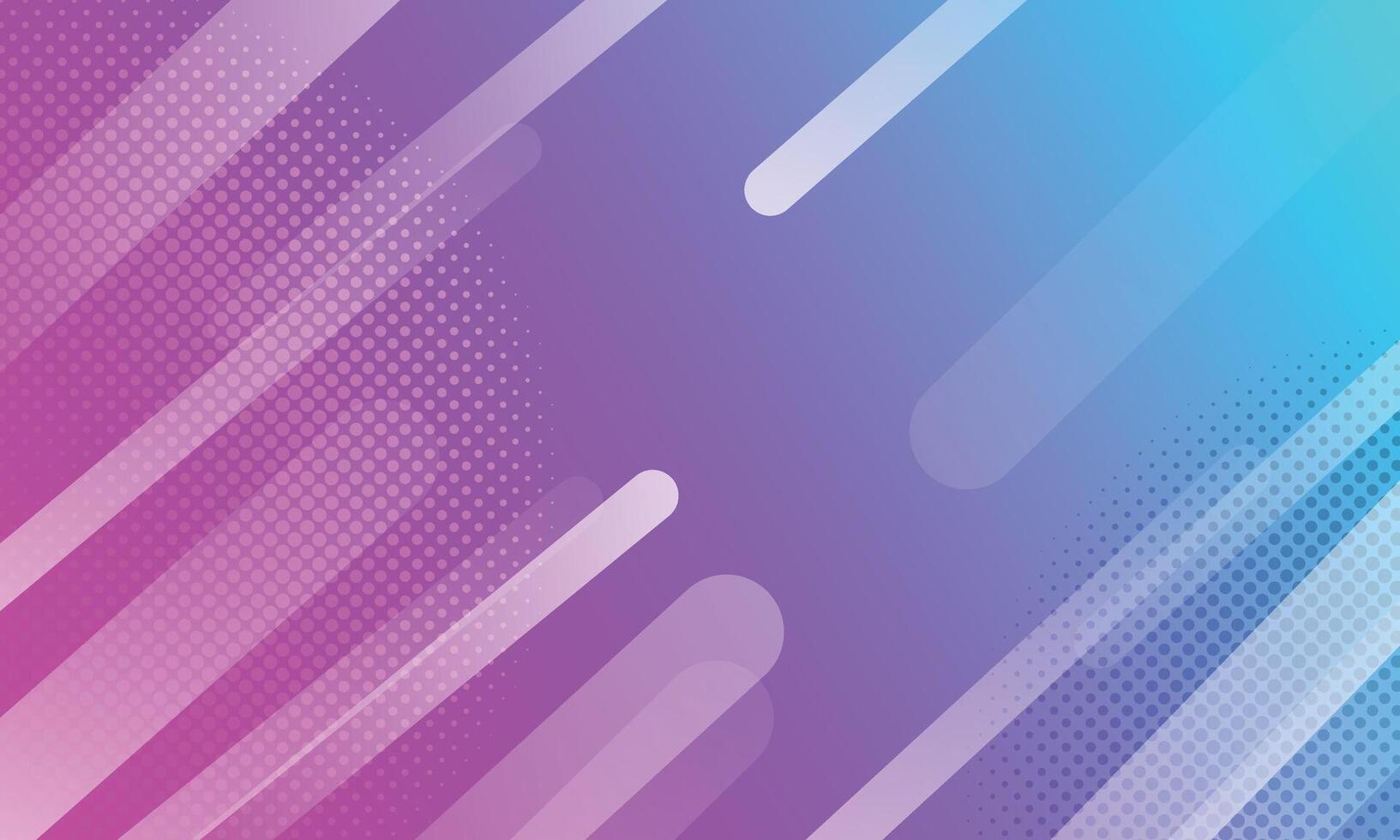 Pink and blue banner background with geometric shapes lines vector