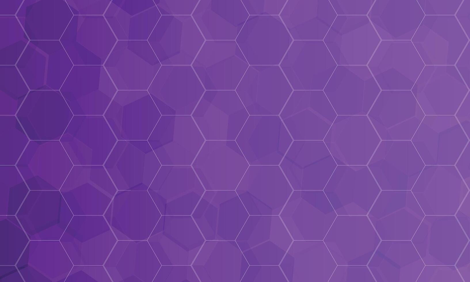 Abstract hexagon pattern purple background vector