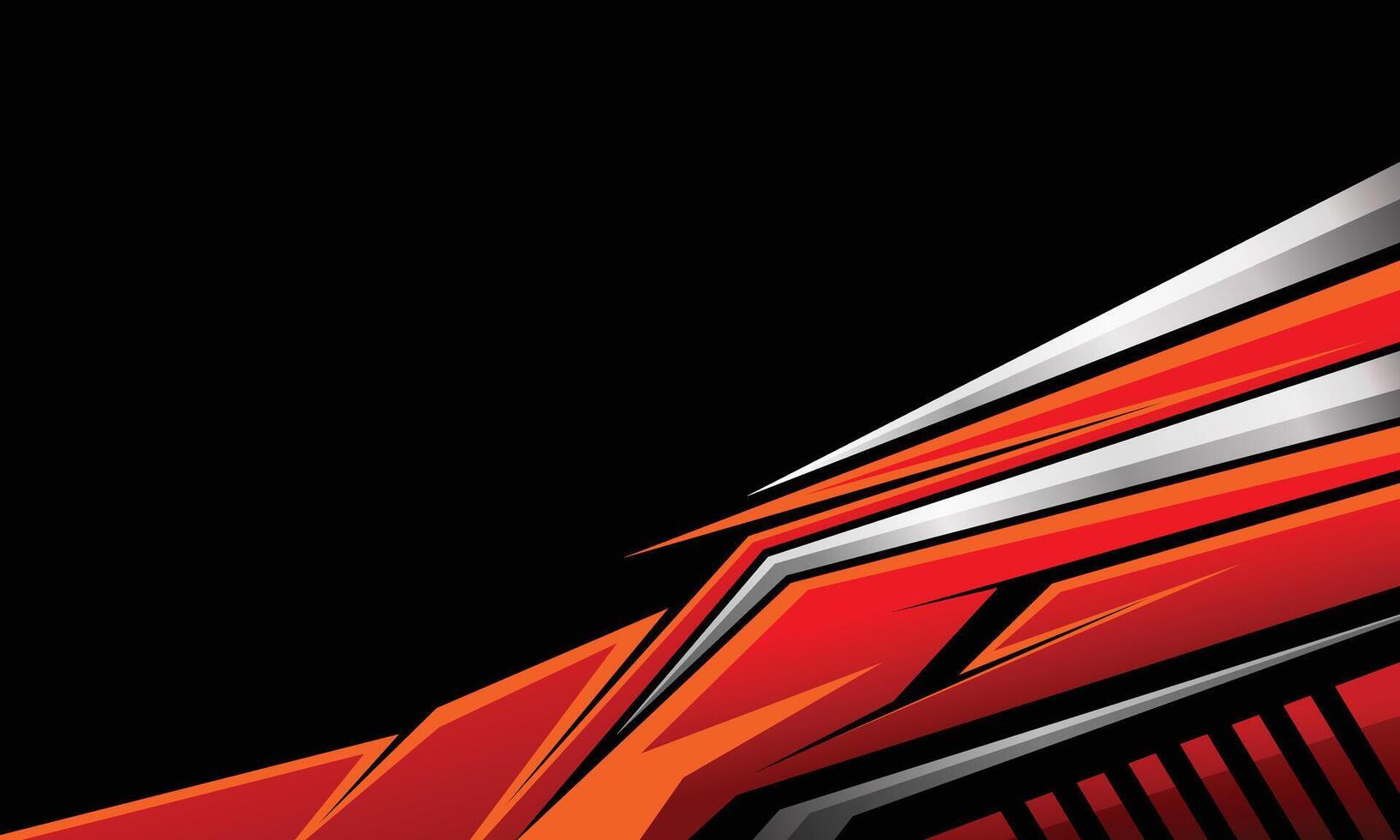 Modern red geometric stripes background for car wrap sticker vector