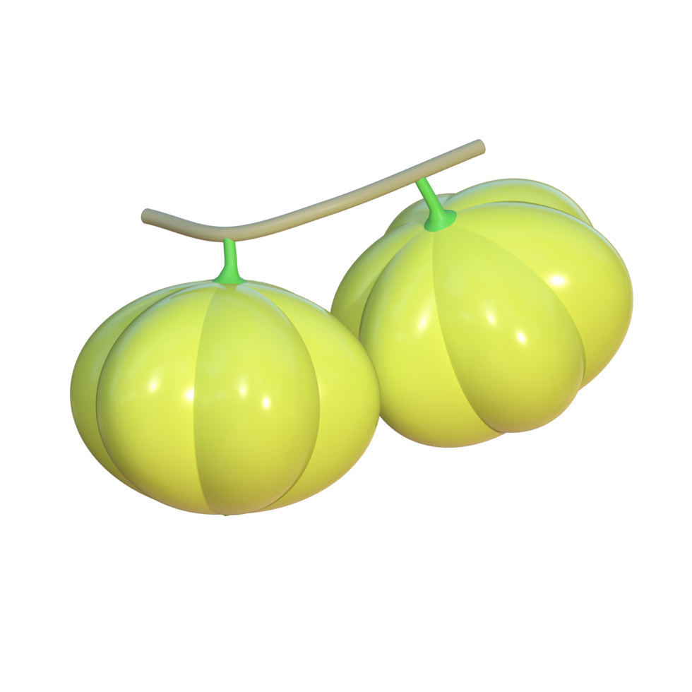 3d illustration of cermai fruit. Suitable for use as advertising media in the culinary field, food and beverage png