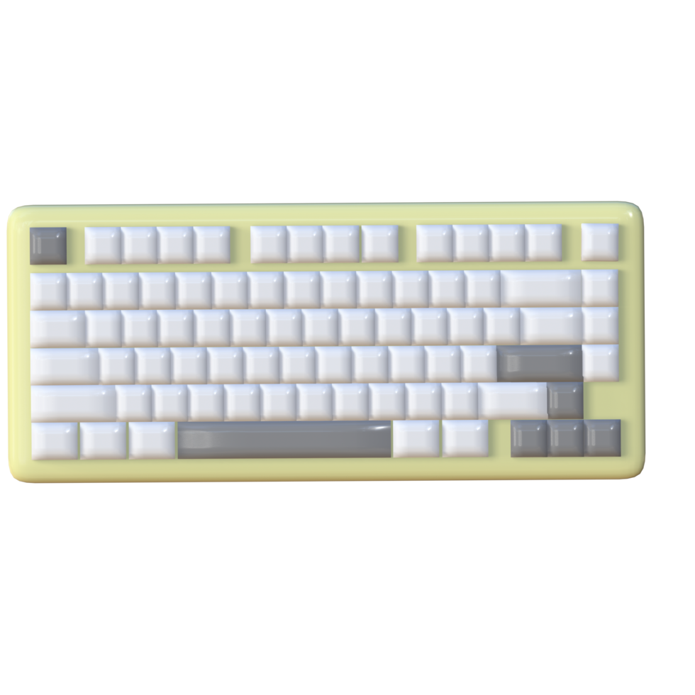 3d illustration of a keyboard. Suitable for presentation media and graphic design as well as advertising media png