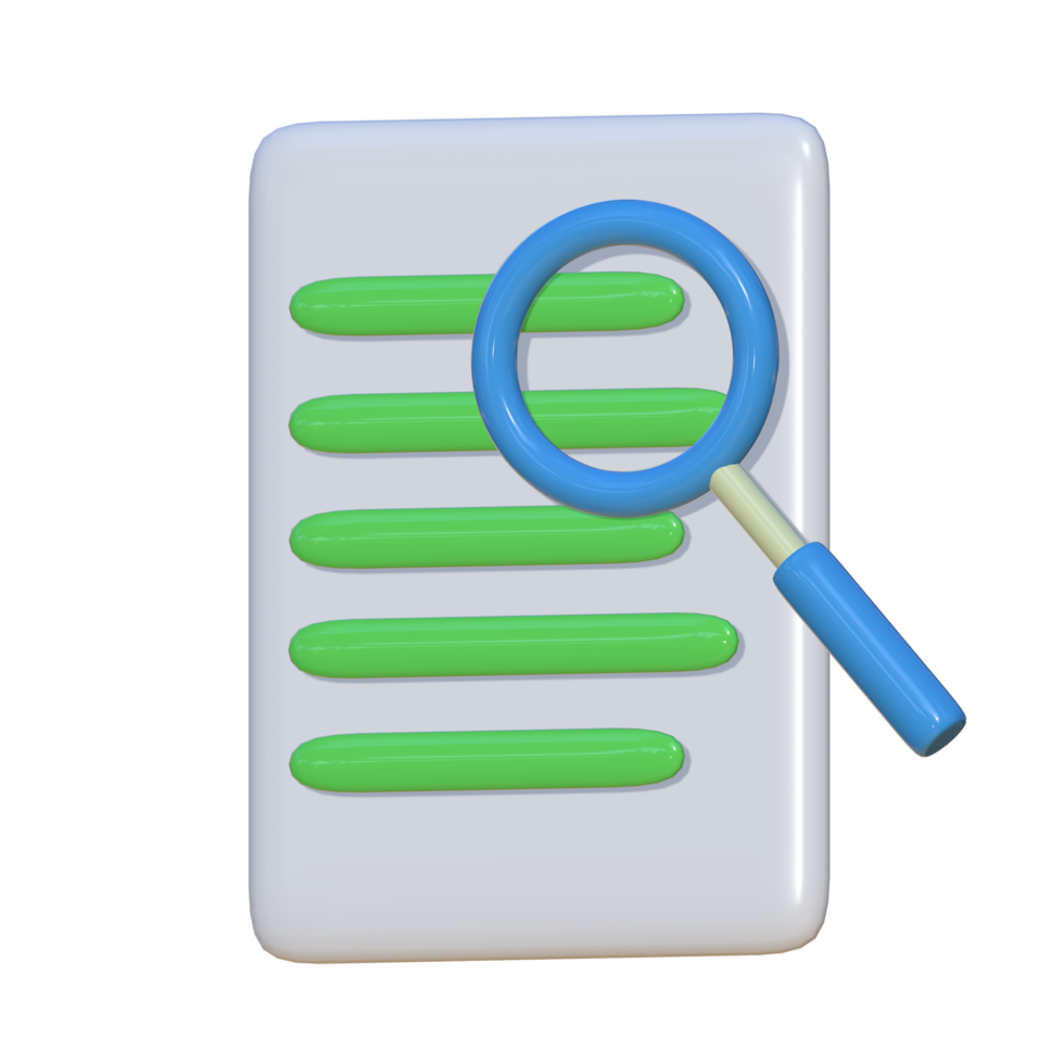 3D transparent icons of a document with loop icon. Can be use for presentation or company asets png