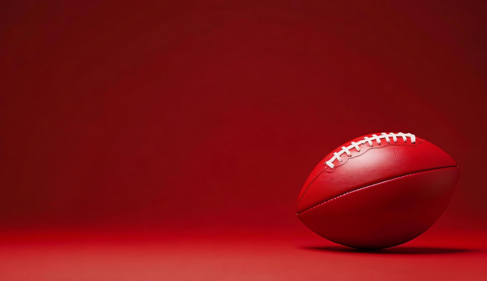 Red American Football on Red Background photo