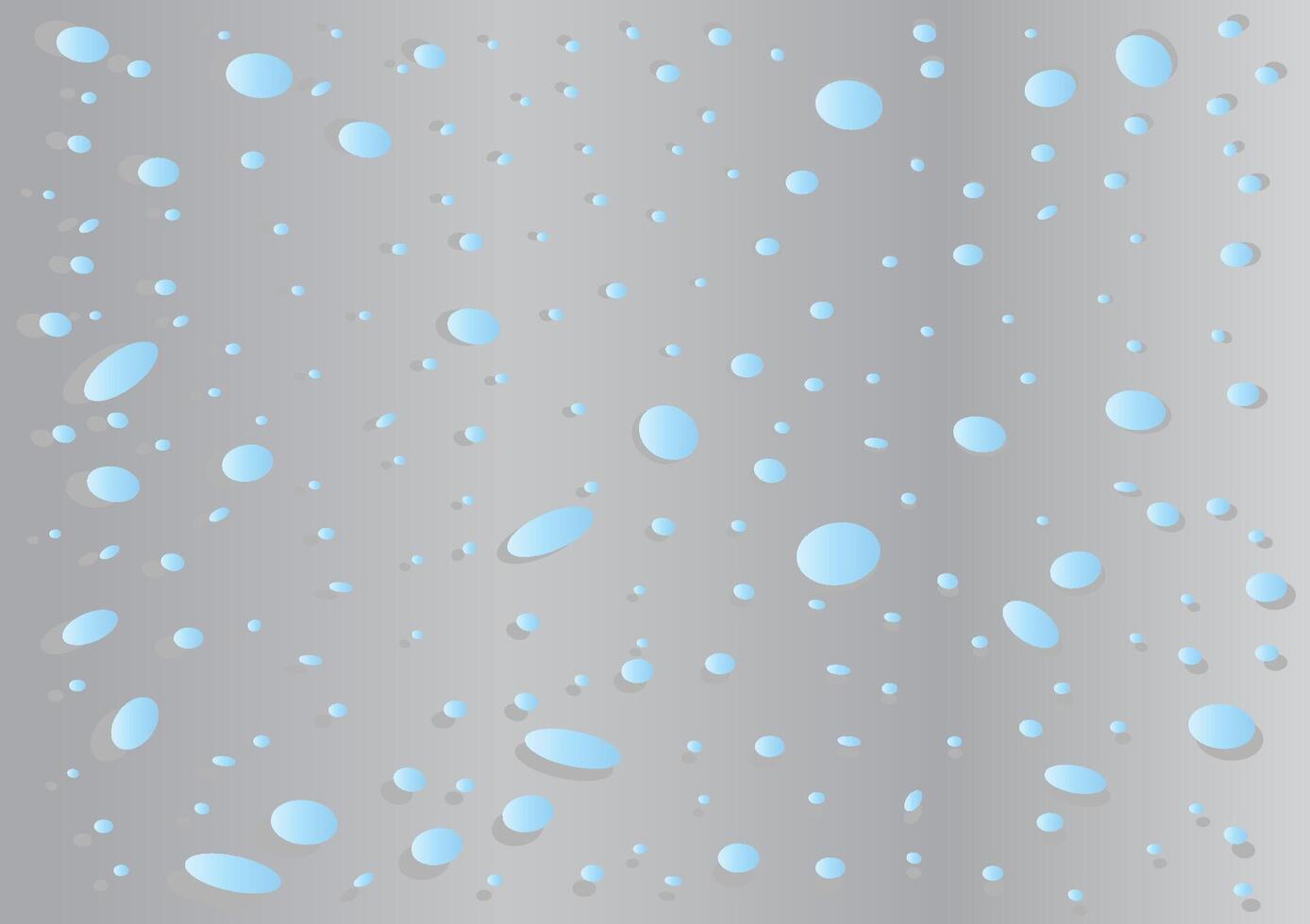Illustration of water droplets on glass background vector