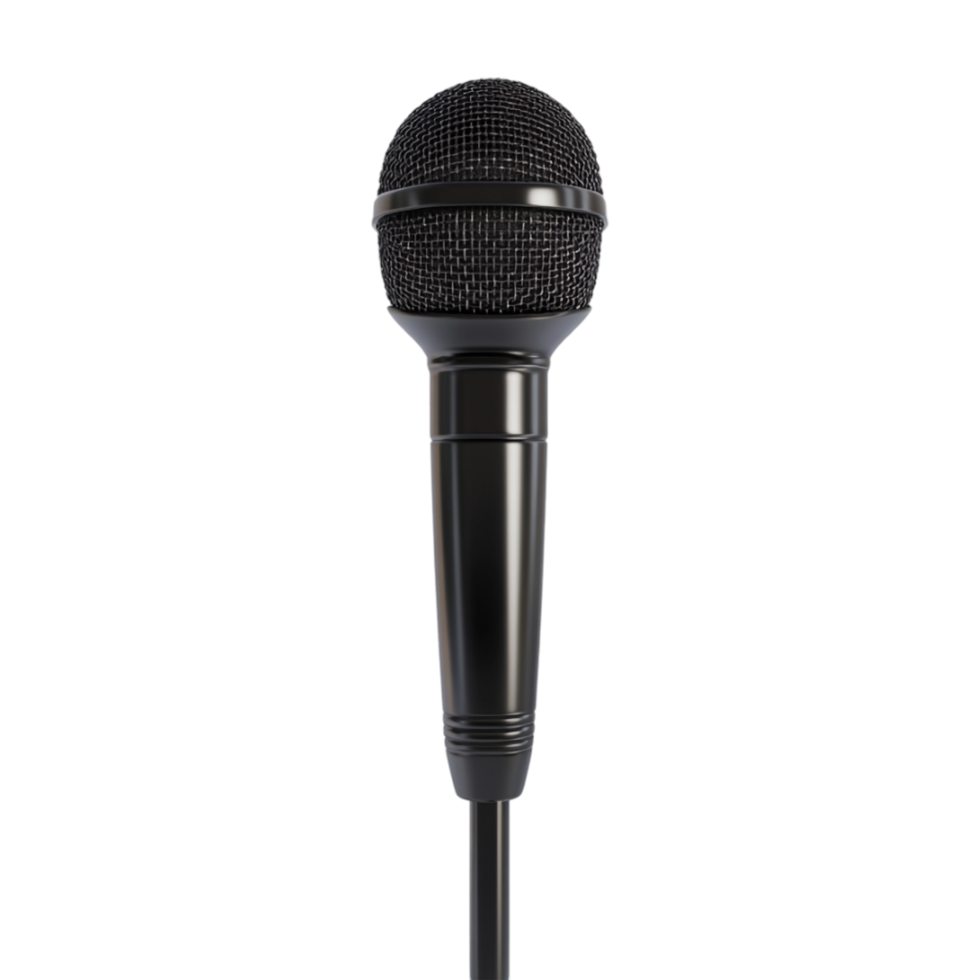 microphone on transparent background png