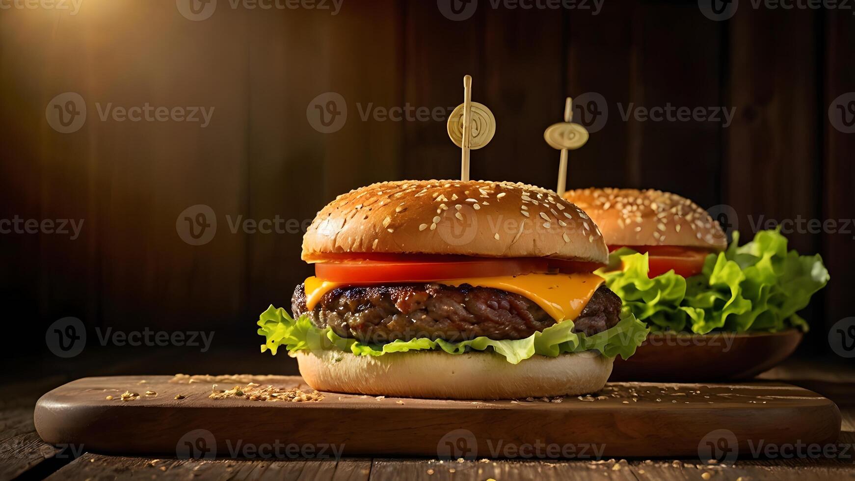 Classic Cheeseburger with Melted Cheddar photo