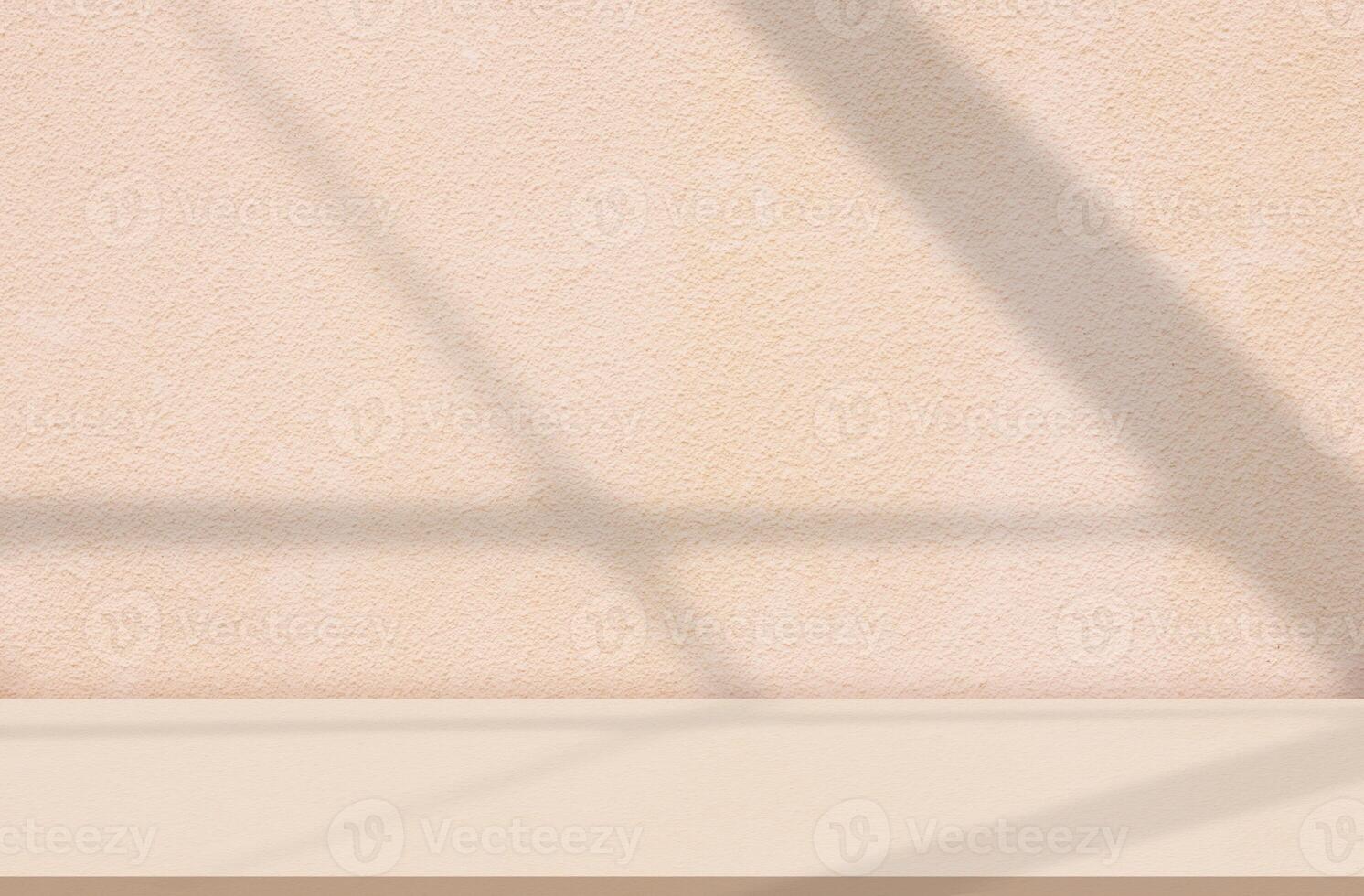 Background product studio wall with shadow, light on floor podium,Empty kitchen interior room with abstract sunlight reflection from window,Backdrop scene platform for spring, summer cosmetic product photo