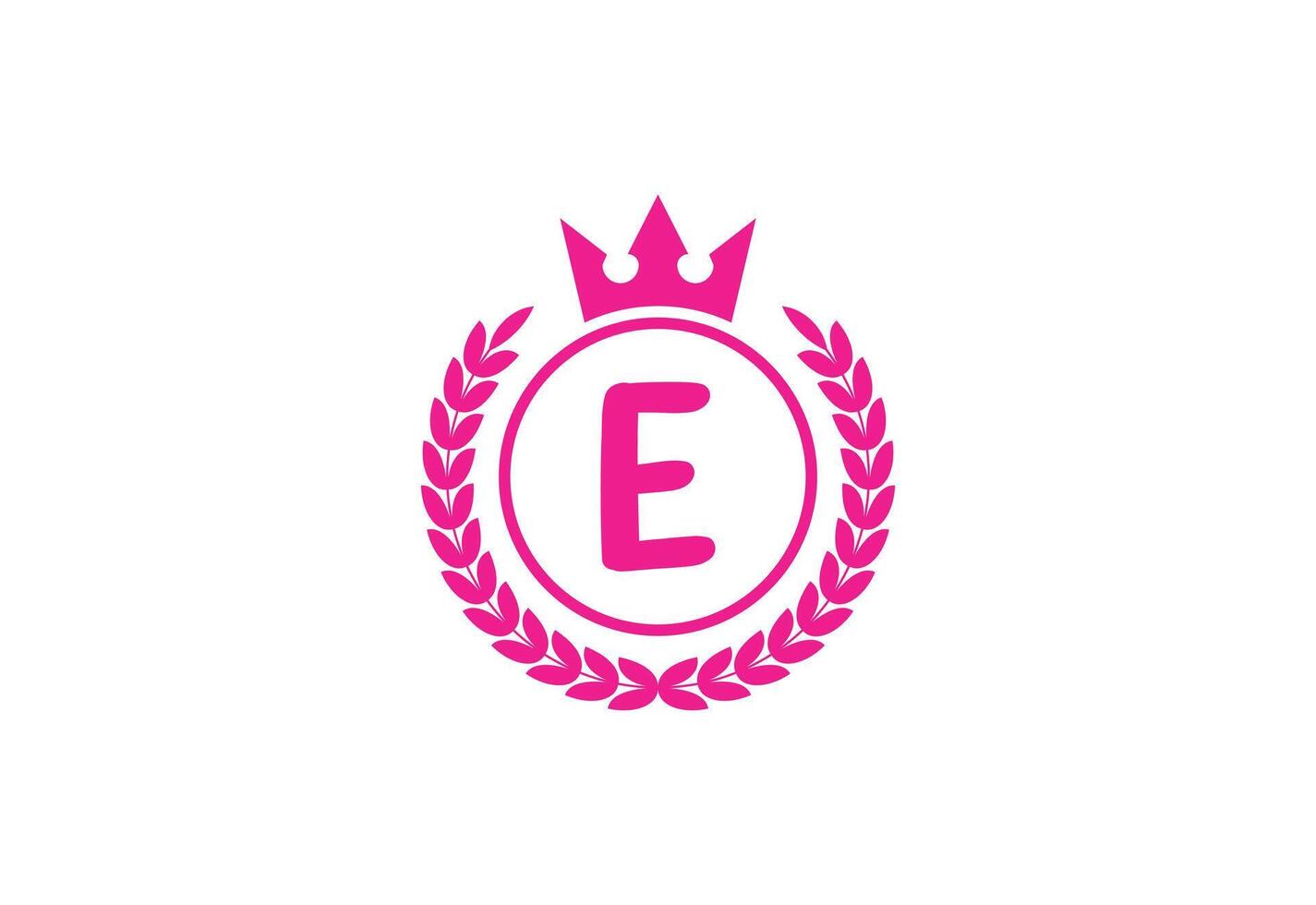 Alphabets E letter logo design, illustration. vector