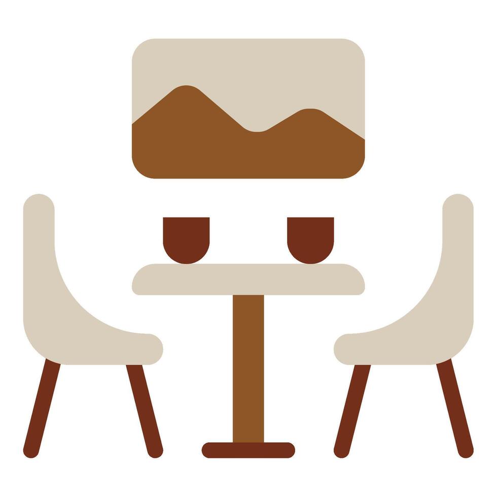 Minimalist Dining Set with Table and Chairs vector