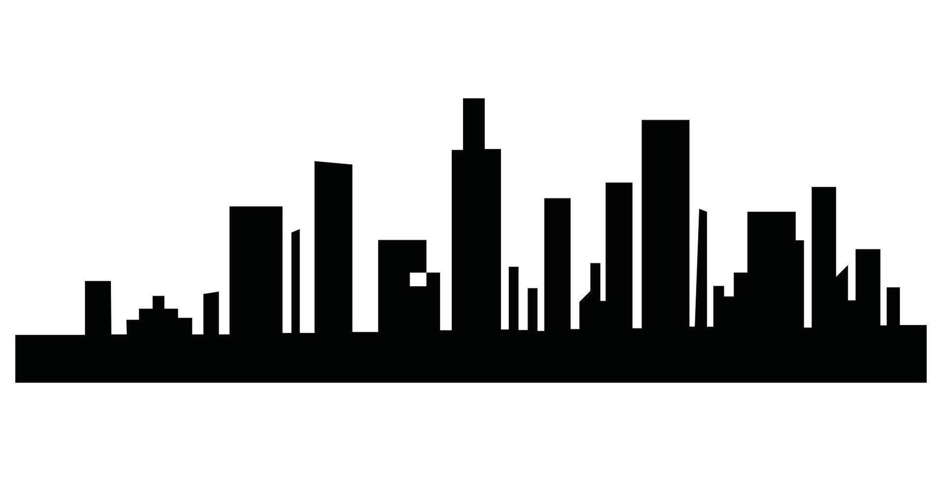 City Skyline Silhouette illustration vector