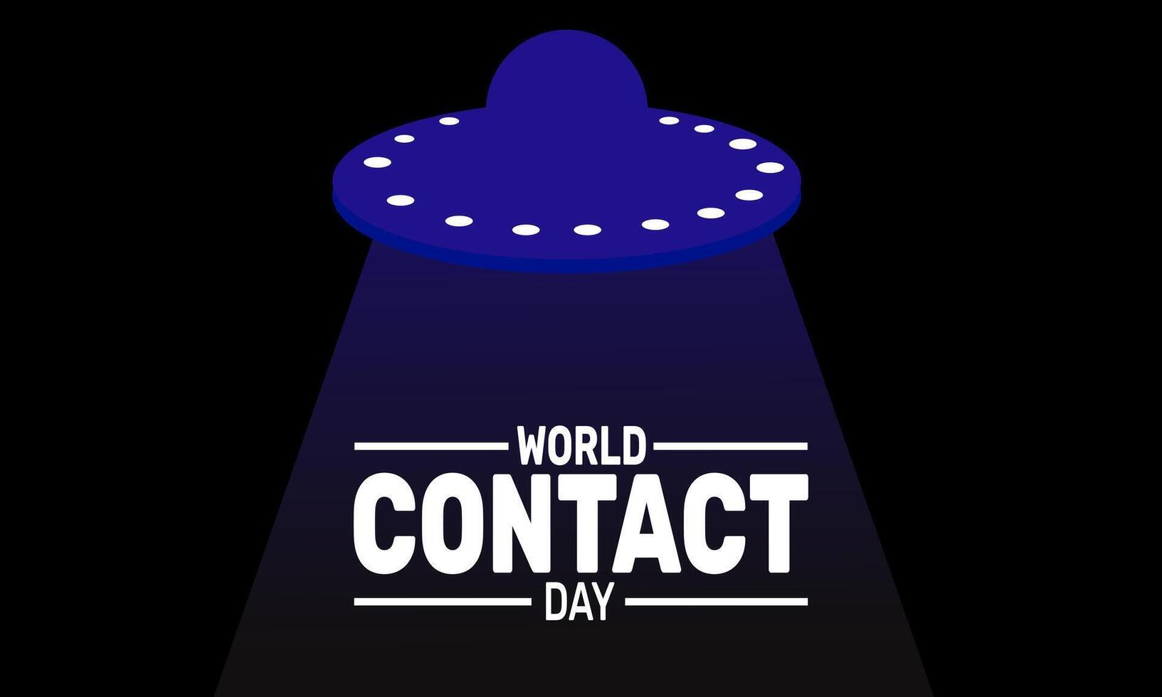 Cosmic handshake symbolizing unity on World Contact Day, bridging humanity and extraterrestrials. vector