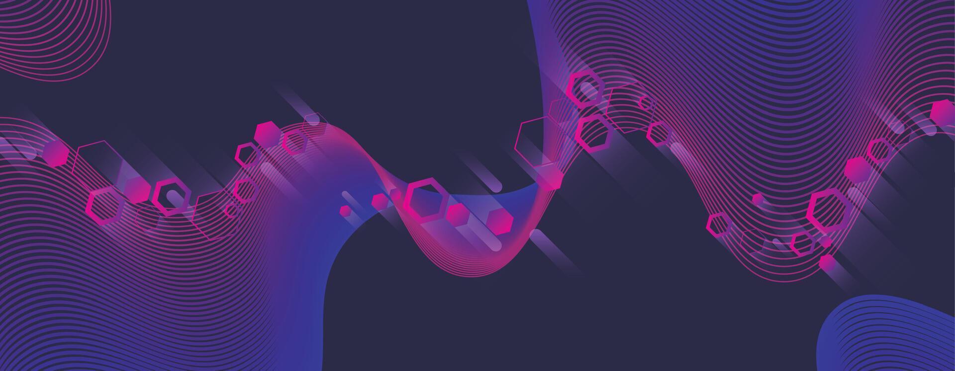 abstract background with waves and lines vector