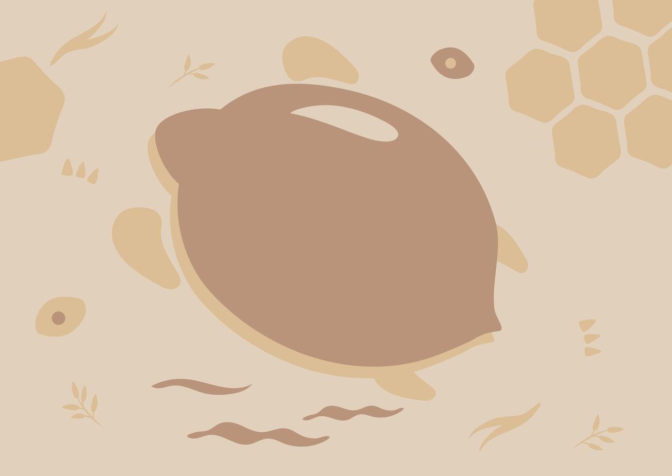 funny banner with little monster theme on background vector