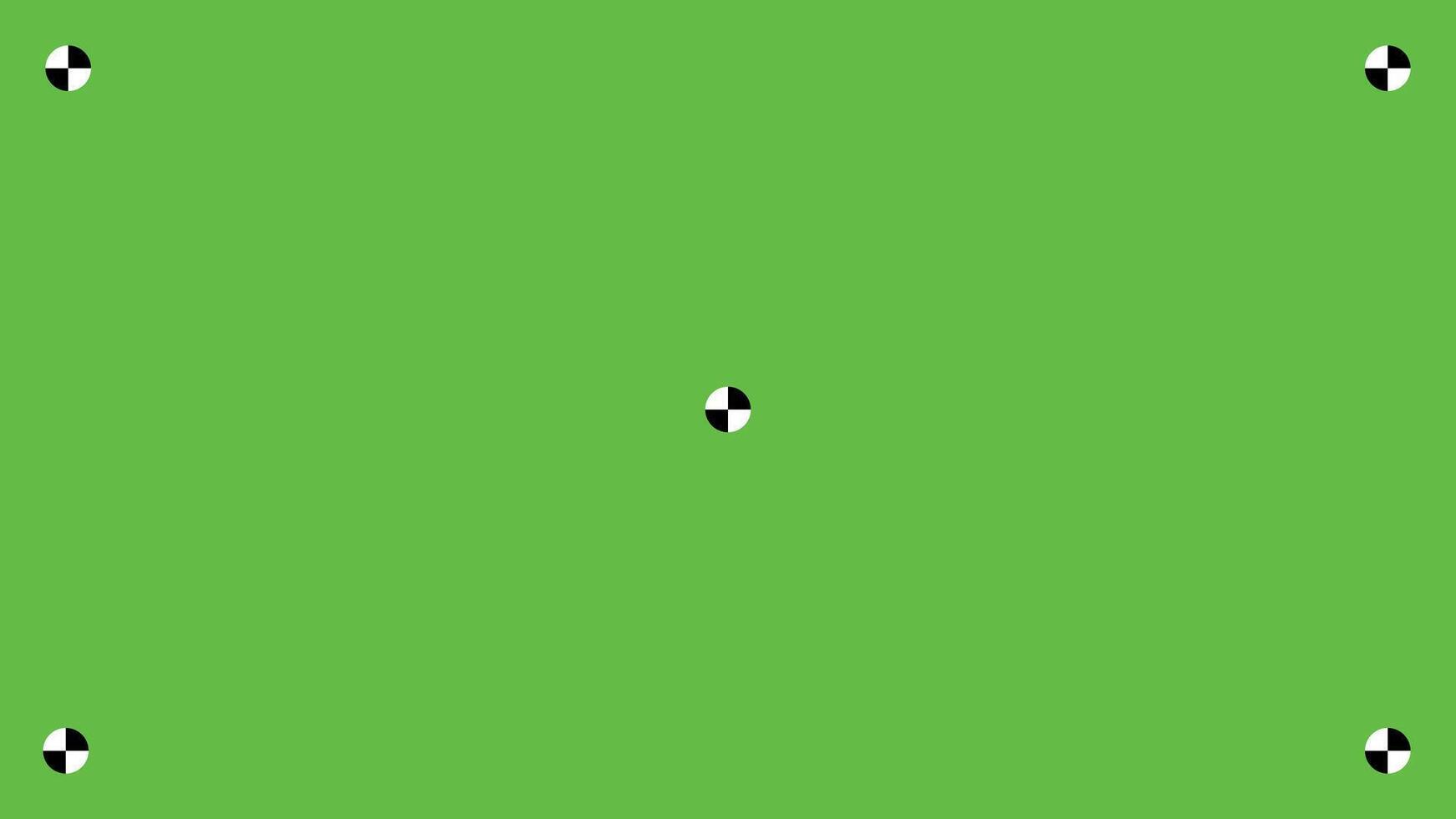Green Screen Background with Circular Tracking Markers vector