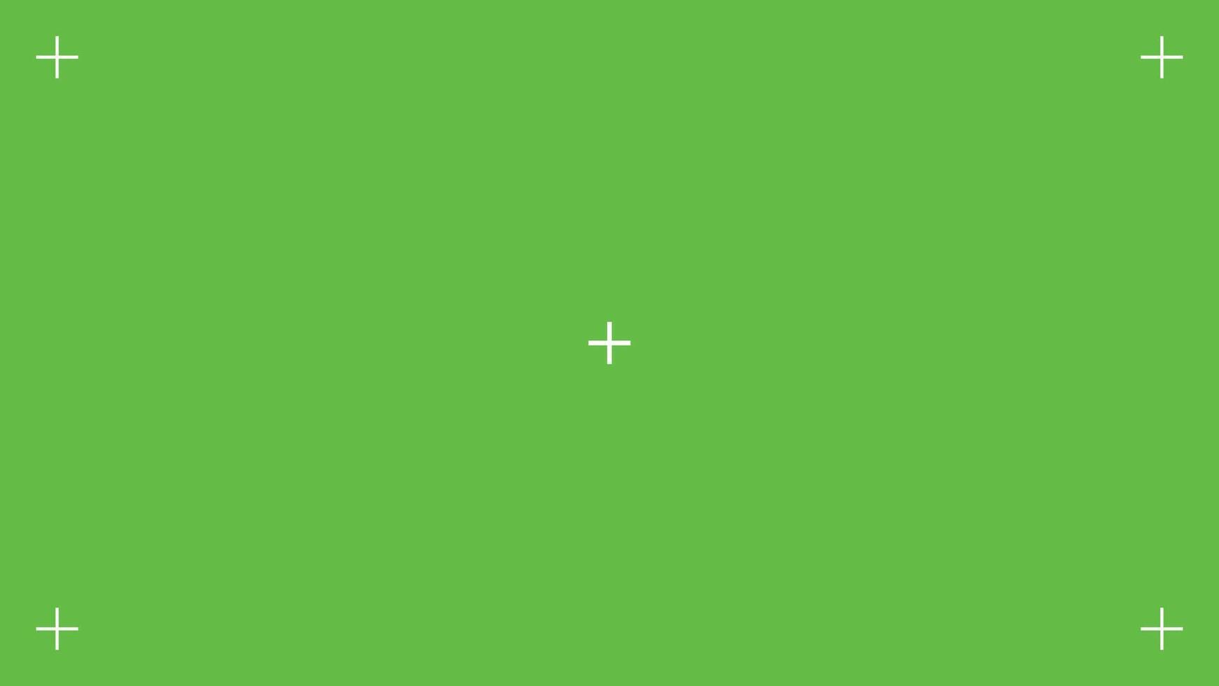 Green Screen Background with Tracking Markers vector